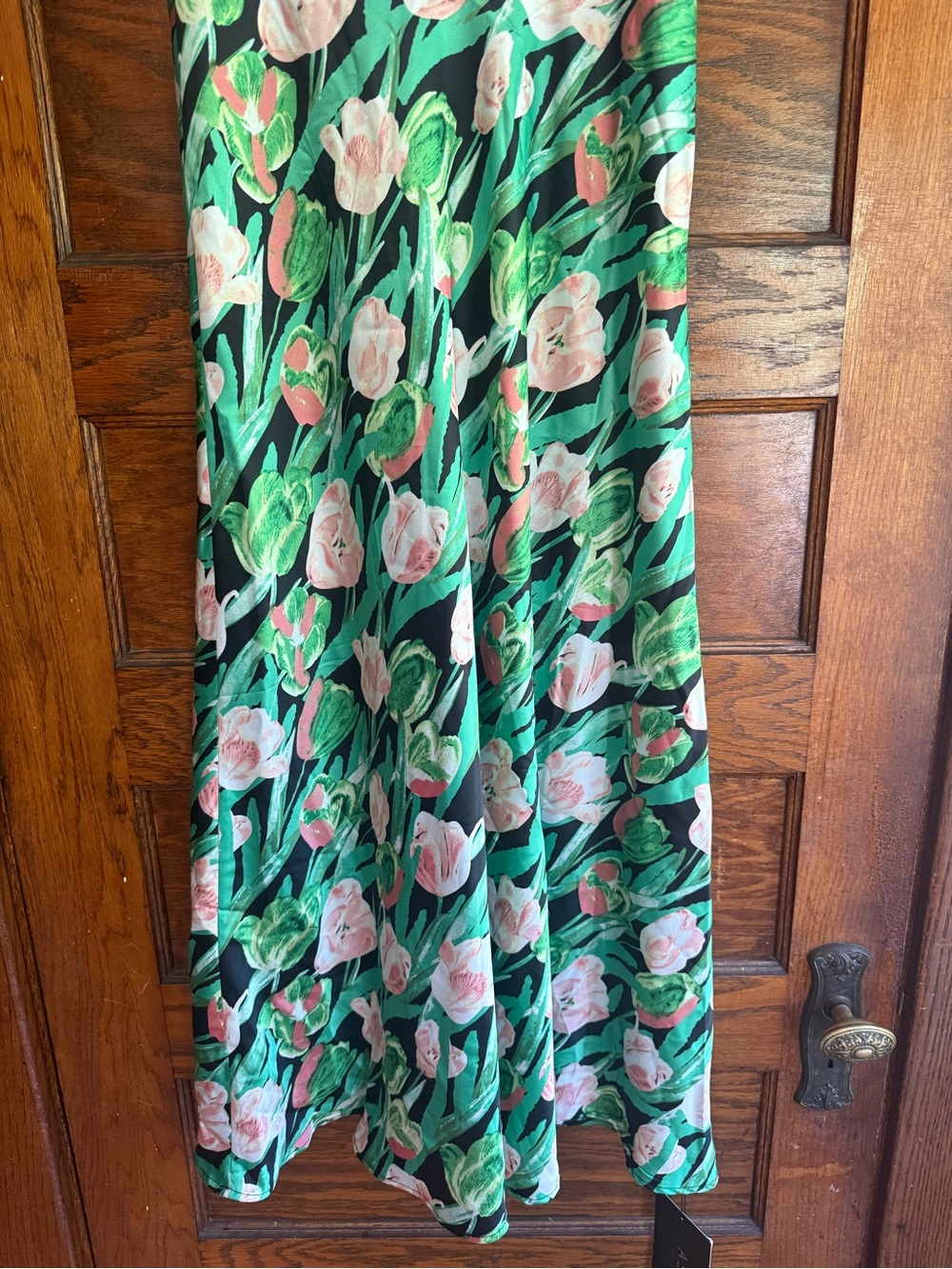 NWT ASTR Floral Corset Dress Satin Long Midi Length Wedding Guest Summer US L - Picture 6 of 15